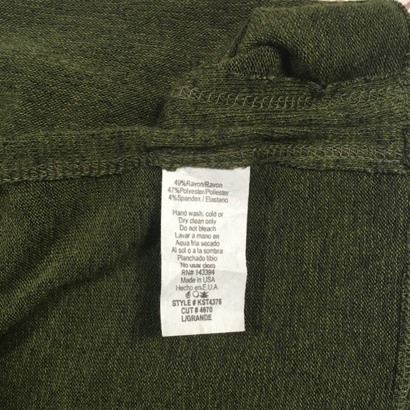 FASHION NOVA Green Cutoff Tank Top Size Large - Picture 6 of 7